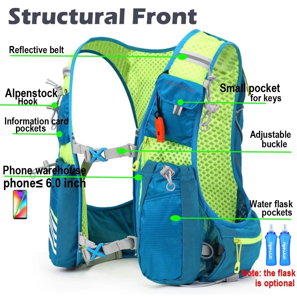 8L Running Hydration Vest Backpack - Xnest