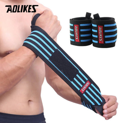 1 Pair Wrist Support Weight Lifting Gym Training Wristband - Xnest