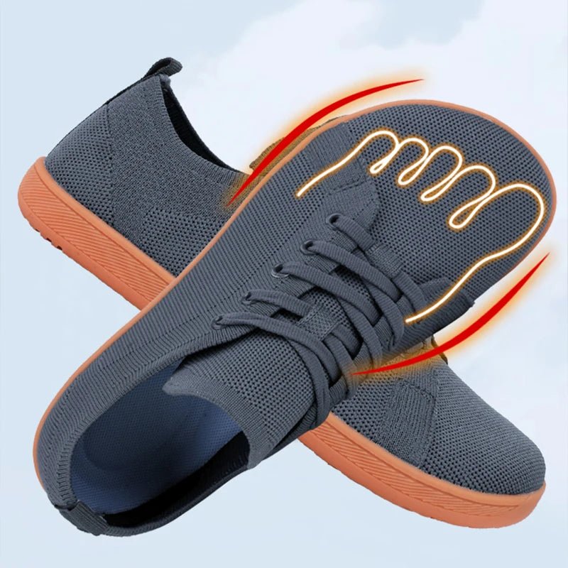 Wide Toe Unisex Walking Shoes with Breathable Mesh - Xnest