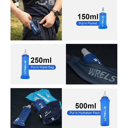Portable Foldable Water Bottle for Hiking Camping Running - Xnest