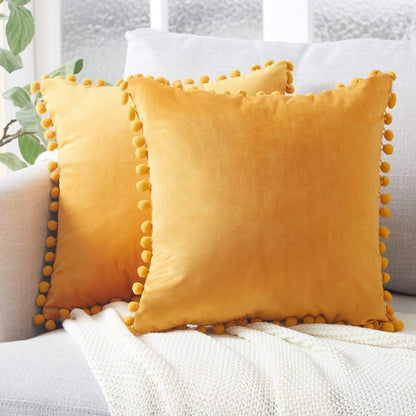 Velvet Solid Color Cushion Cover - Xnest