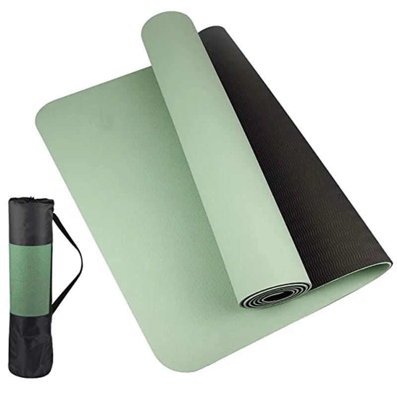 Thick two - color, non - slippery, high quality TPE yoga mat - Xnest