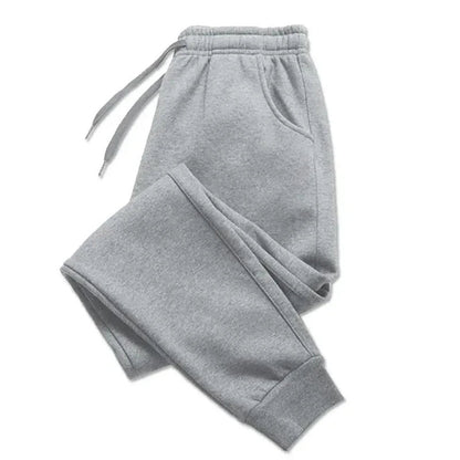 Mens Casual Autumn Winter Fleece Sweatpants for Running Jogging Sports Gym - Xnest