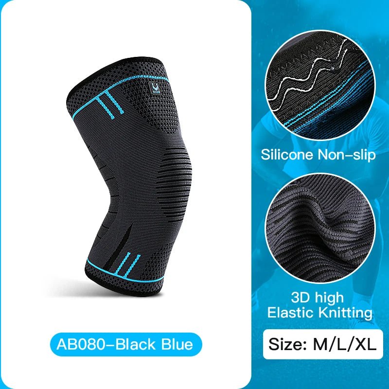1 Pcs Compression Knee Support Sleeve Elastic Breathable Knee Pads - Xnest