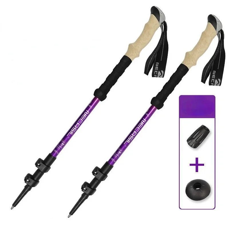 2PCS Telescopic Trekking Poles Walking Sticks - Xnest