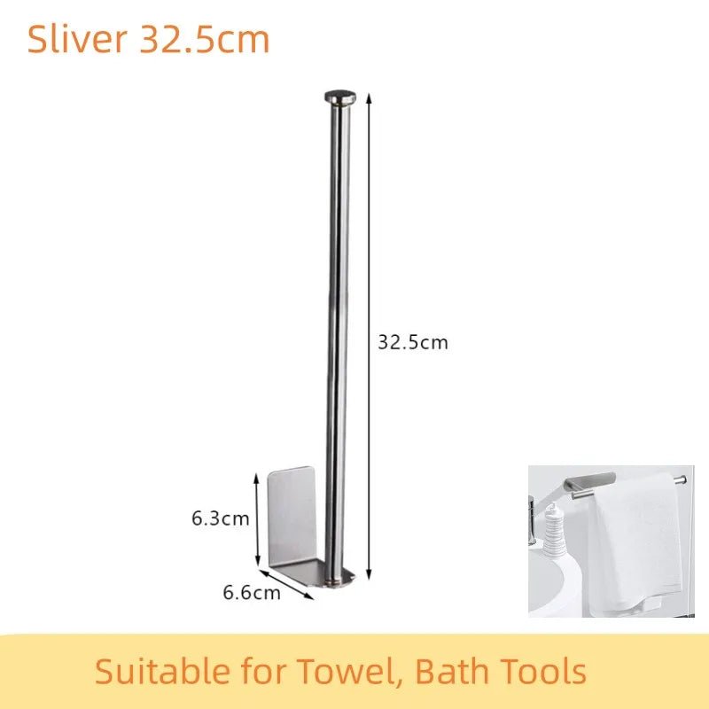Self Adhesive Stainless Steel Paper Towel Holder - Xnest