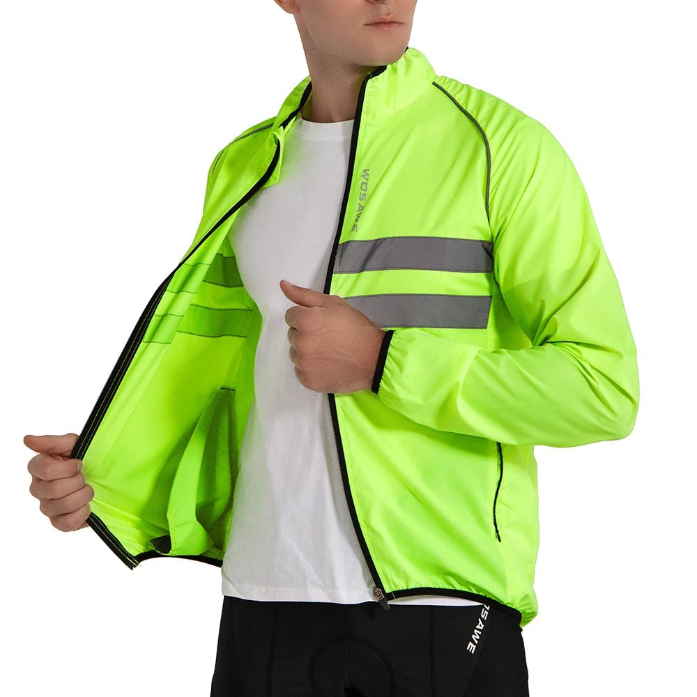 WOSAWE Ultralight Men's Cycling Windbreaker Reflective Jacket - Xnest