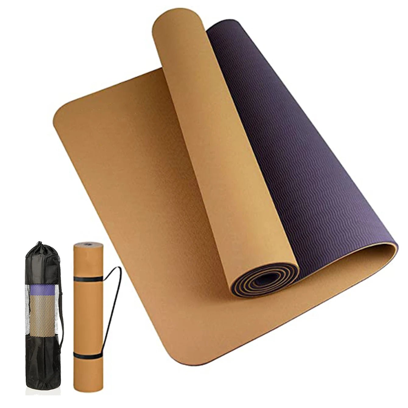 Thick two - color, non - slippery, high quality TPE yoga mat - Xnest