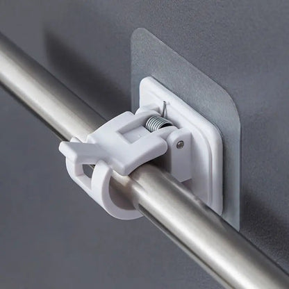 Adjustable Nail - Free Self Adhesive Curtain Rod Clip - Xnest