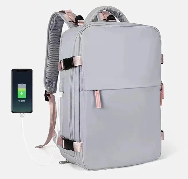 35L Travel Backpack Women Laptop Business Backpacks Multifunctional USB Charging with Shoes Pocket - Xnest
