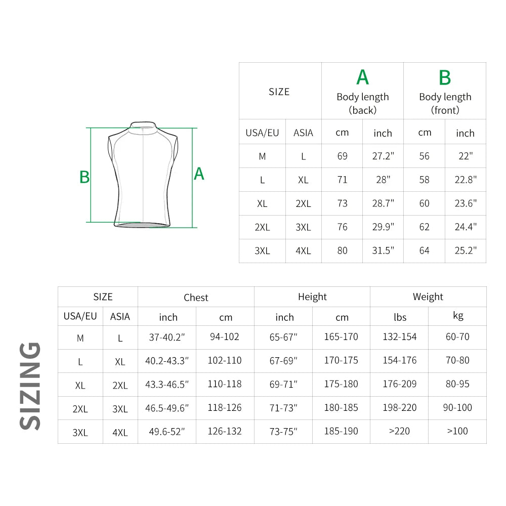 WOSAWE Winter Cycling Gilet for Men - Xnest