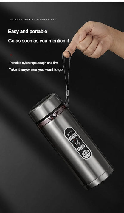 500ML - 1Liter Stainless Steel Thermos Bottle with LED Temperature Display - Xnest
