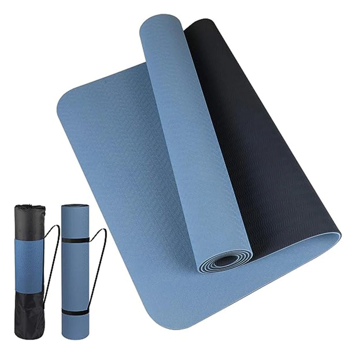 Thick two - color, non - slippery, high quality TPE yoga mat - Xnest