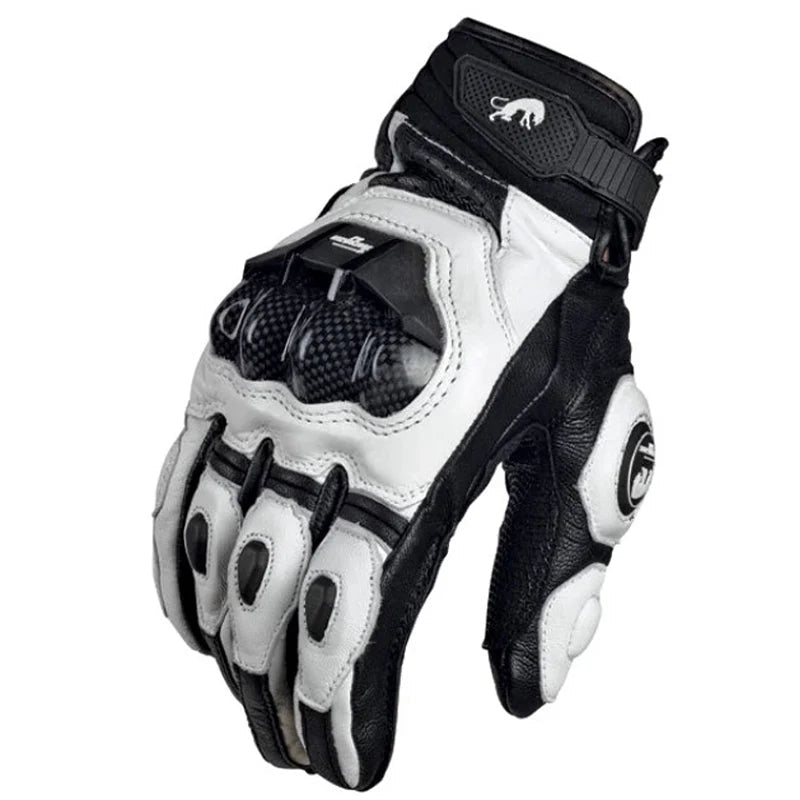Genuine Leather Motorcycle Gloves for Men - Xnest