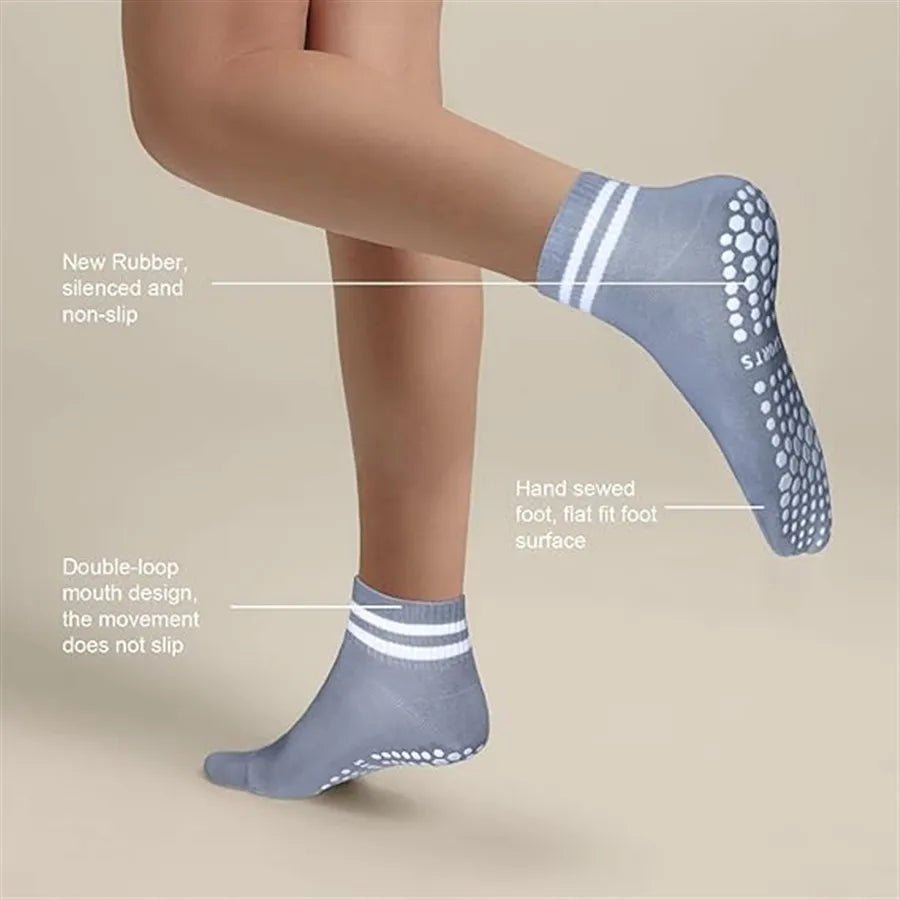 Non - slip Pilates Yoga Athletic Grip Socks for Women - Xnest