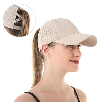 Solid Color Baseball Golf Sport Leisure Caps for Women - Xnest