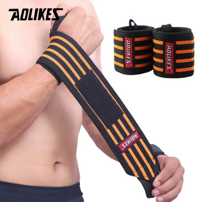 1 Pair Wrist Support Weight Lifting Gym Training Wristband - Xnest