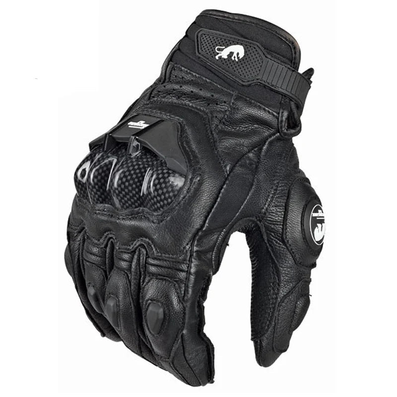 Genuine Leather Motorcycle Gloves for Men - Xnest