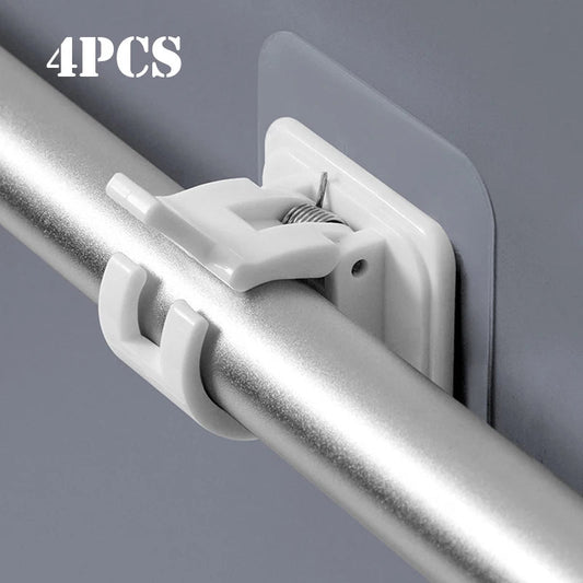 Adjustable Nail - Free Self Adhesive Curtain Rod Clip - Xnest
