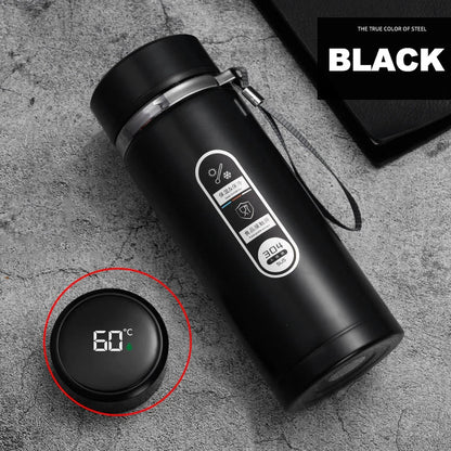 500ML - 1Liter Stainless Steel Thermos Bottle with LED Temperature Display - Xnest