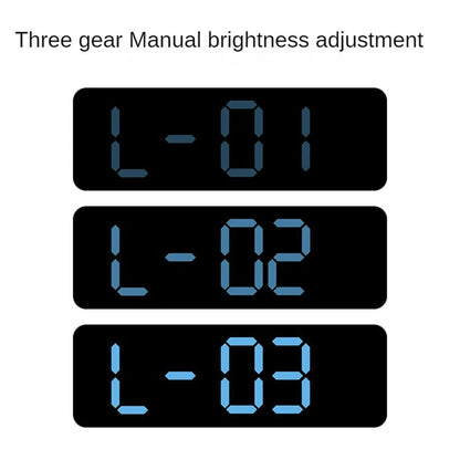 Large Digital Wall Clock with Temperature and Humidity Display - Xnest