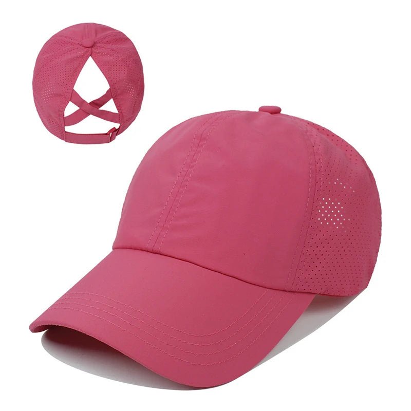 Solid Color Baseball Golf Sport Leisure Caps for Women - Xnest
