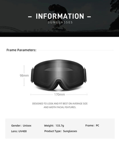 OMEKOL NEW Double Layer Anti - Fog Ski Goggles - Xnest