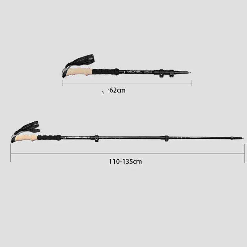 2PCS Telescopic Trekking Poles Walking Sticks - Xnest
