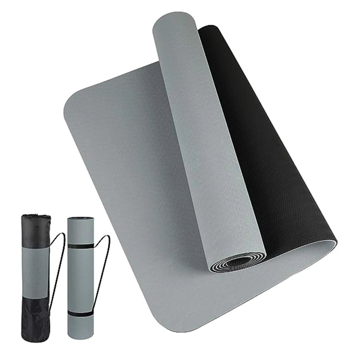 Thick two - color, non - slippery, high quality TPE yoga mat - Xnest