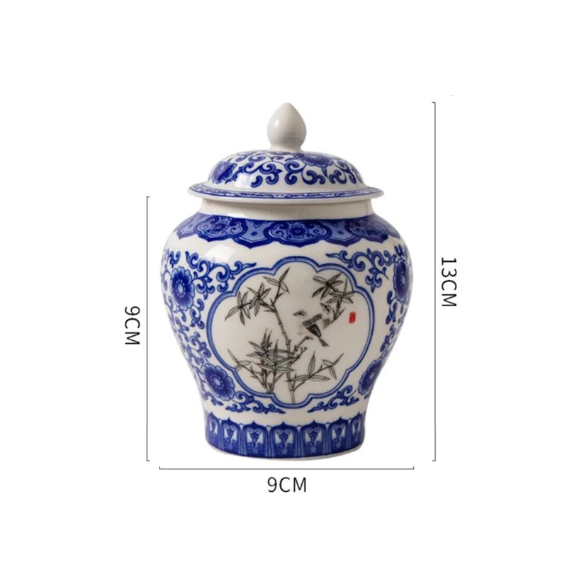 Blue and White Porcelain Ceramic Tea Pot - Xnest