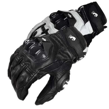 Genuine Leather Motorcycle Gloves for Men - Xnest