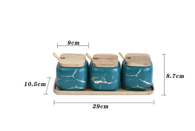 Nordic Gold Marble Jar Set - Xnest
