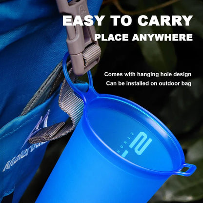 Portable Foldable Water Bottle for Hiking Camping Running - Xnest