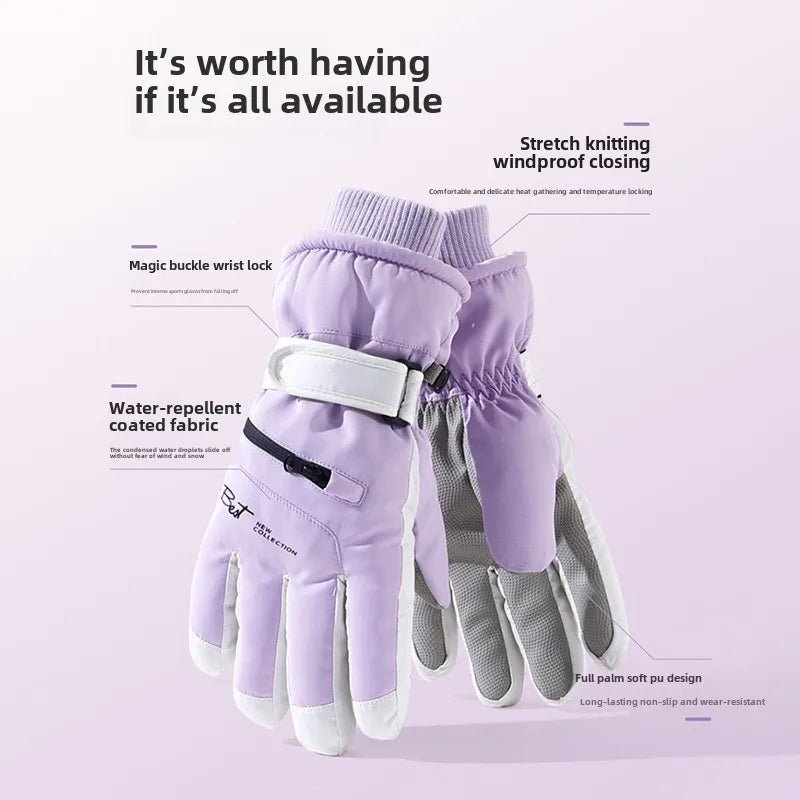 Non - Slip Waterproof Winter Cycling Ski Gloves - Xnest