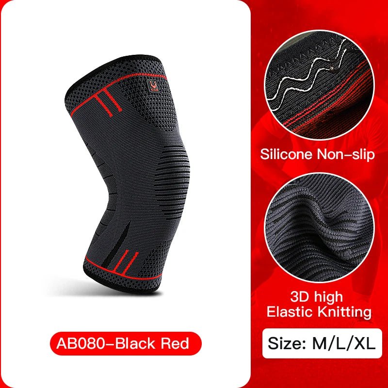 1 Pcs Compression Knee Support Sleeve Elastic Breathable Knee Pads - Xnest